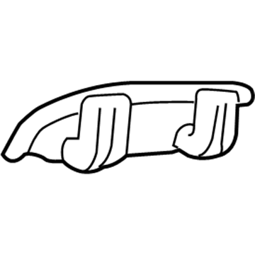 GM 22620526 Handle, Outside, Black, Passenger Side