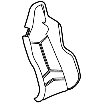 GM 84828525 Seat Back Cover, Gray, Passenger Side