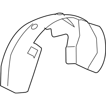 Chevy Suburban 2500 Fender Splash Shield - 22860087