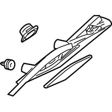 GM 20977182 Upper Quarter Trim, Rear Driver Side