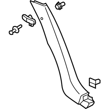 GM 22911857 Lower Quarter Trim, Driver Side