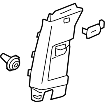 GM 95298781 Upper Center Pillar Trim