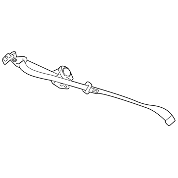 GM 19258655 Lap & Shoulder Belt, Jet Black, Rear Driver Side