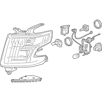 GM 23490005 Headlamp Assembly, Driver Side