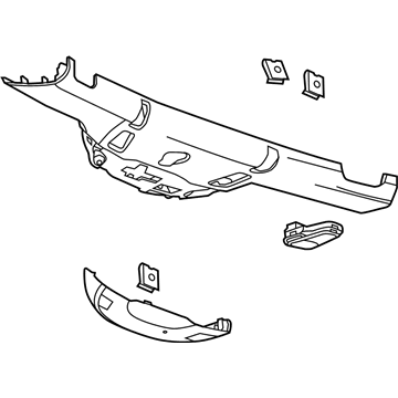 GM 23371131 Header Trim, Gray