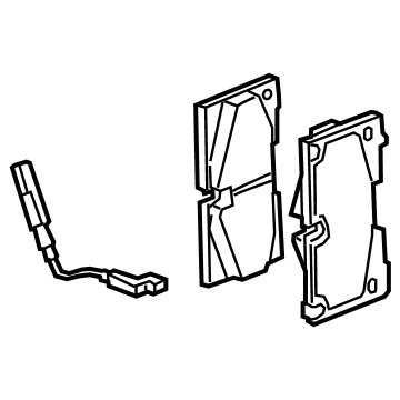 GM 85524066 Brake Pads, Red Caliper