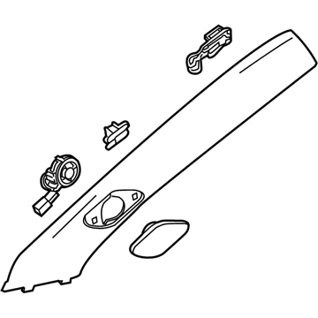 GM 23131178 Windshield Pillar Trim, Driver Side