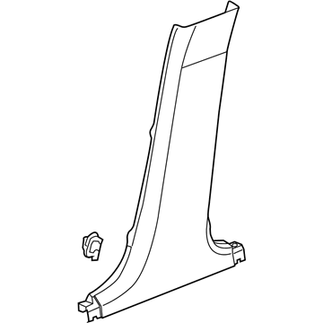 GM 84083939 Lower Center Pillar Trim, Black, Inner Driver Side