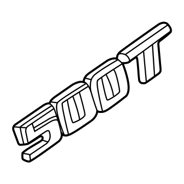 GM 85116025 Nameplate, Silver