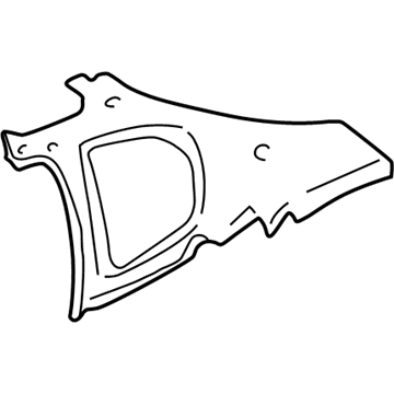 GM 19120473 Upper Panel, Rear Inner Driver Side