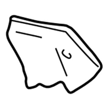GM 10288893 Upper Panel Brace, Rear Inner Driver Side