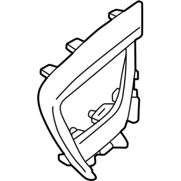 GM 42798120 Rear Applique, Black