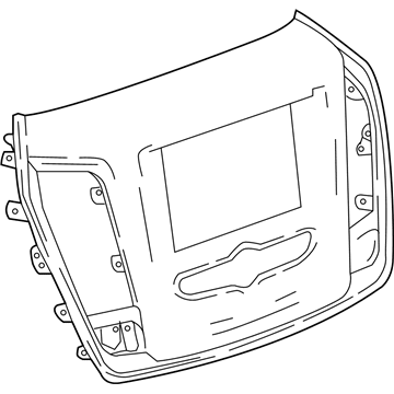 GM 84286789 Radio Panel, Driver Side