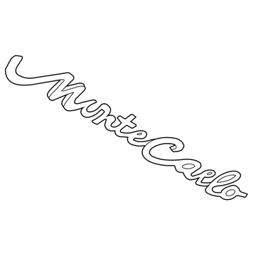 Chevy Monte Carlo Emblem - 10427198