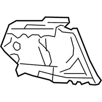 Chevy 23393177 Tail Lamp Pocket