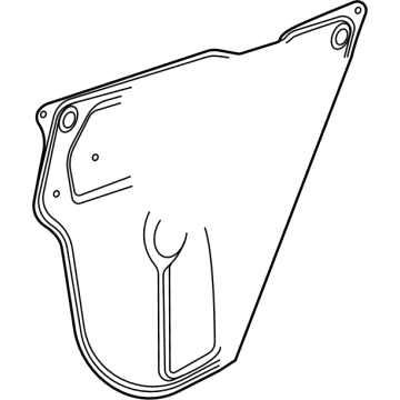 GM 42485194 Water Deflector, Front Driver Side