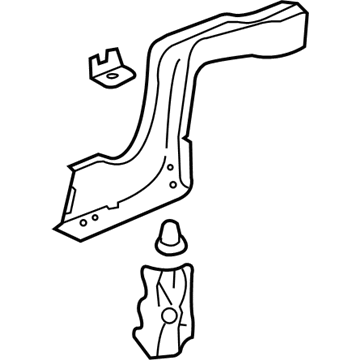 GM 19206663 Rear Rail Assembly, Driver Side