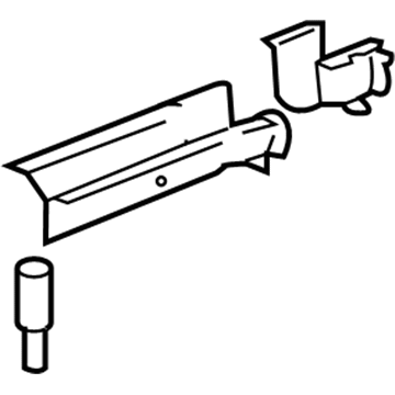 GM 22745742 Rail Extension, Rear Passenger Side
