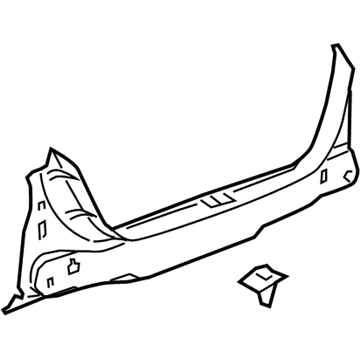 GM 15284664 Sill Trim, Rear