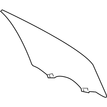 GM 23186511 Door Glass, Front Driver Side