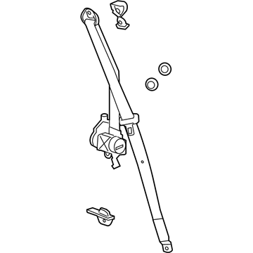 Chevy 19257787 Belt & Retractor