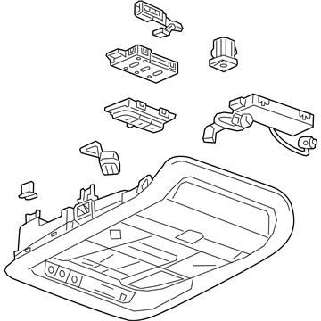 GM 85554410 Overhead Console, Black