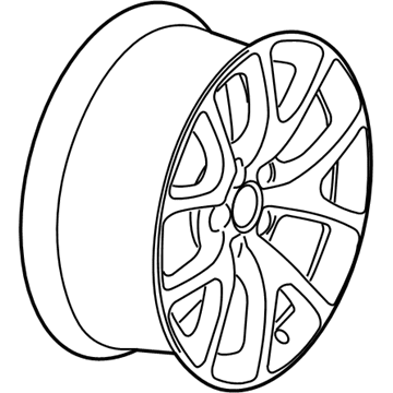 GM 22792222 Wheel, Alloy, Rear