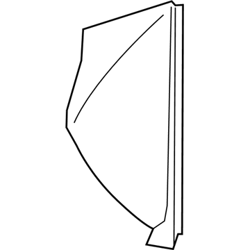 GM 84515918 Side Cover, Jet Black, Outer Passenger Side