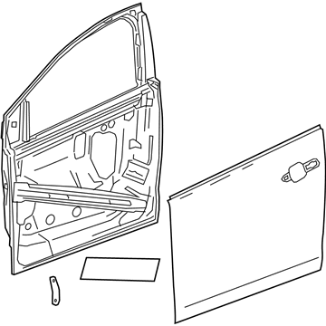 GM 84025420 Door Shell, Front Driver Side