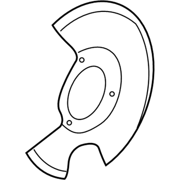 GM 15831425 Backing Plate, Front