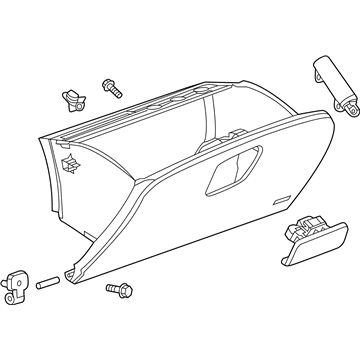 GM 42476072 Glove Box Assembly, Black