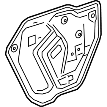 GM 42841292 Water Deflector, Inner Driver Side