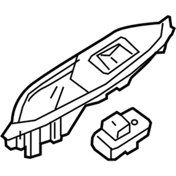 GM 84493745 Switch Bezel, Driver Side