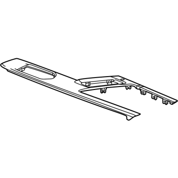GM 87821174 Upper Trim Panel, Piano Black
