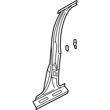 GM 12529843 Center Pillar, Passenger Side