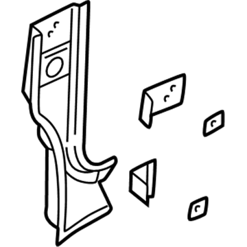 GM 12534392 Hinge Pillar, Passenger Side