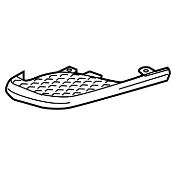 GM 22900984 Corner Pad, Rear Driver Side