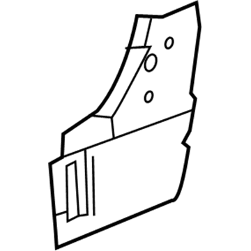 GM 22999975 Lower Extension, Rear Inner Passenger Side