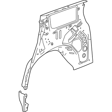 GM 84089164 Inner Quarter Panel, Rear Passenger Side