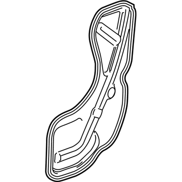 GM 23374285 Water Deflector, Rear Driver Side