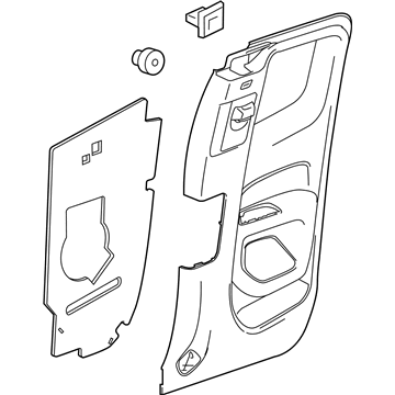 GM 23262382 Door Trim Panel, Rear Passenger Side