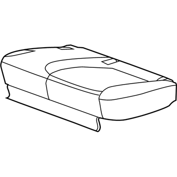 GM 22761091 Cushion Cover, Black, Rear
