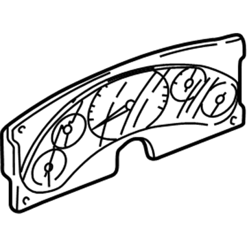 GMC Safari Instrument Cluster - 9370095
