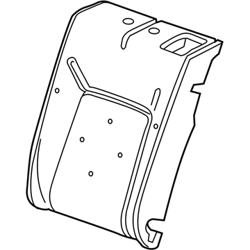 GM 39119140 Seat Back Pad, Rear