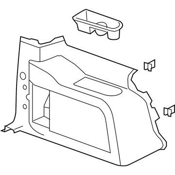 GM 15904065 Lower Quarter Trim, Driver Side