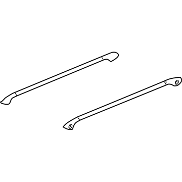 GM 25875986 Side Rail, Silver, Passenger Side