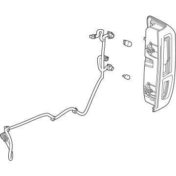 GM 85105348 Tail Lamp, Rear Driver Side