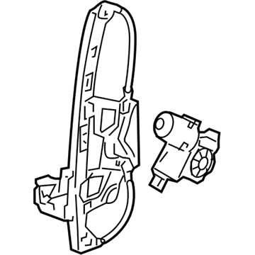 Cadillac DTS Window Regulator - 25980844