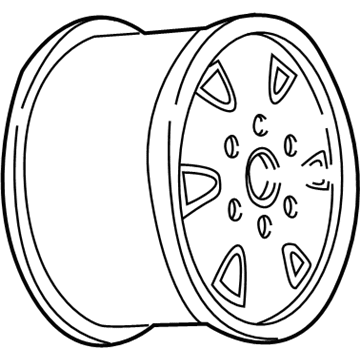 1994 Chevy K1500 Spare Wheel - 9592244