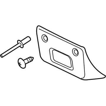 GM 22891636 License Bracket